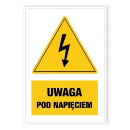 naklejka-ostrzegawcza-bhp-uwaga-pod-napieciem-a6