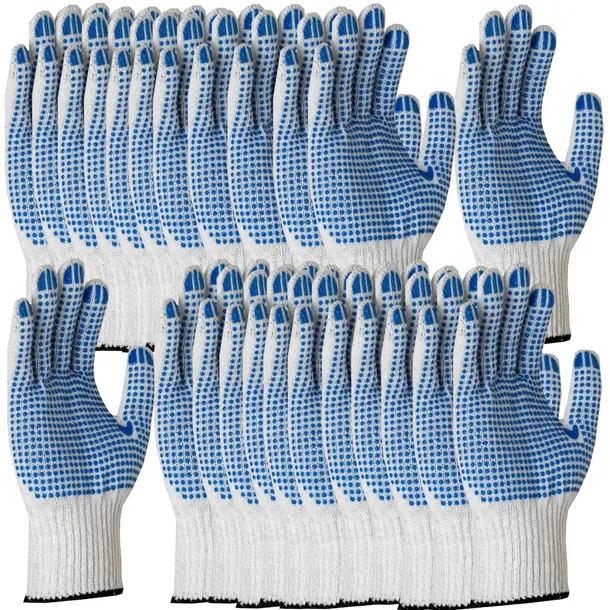 Rękawice robocze KNIT DOT nakrapiane PROOF 10 - opakowanie 12 par