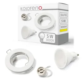 zestaw-oprawa-halogenowa-stala-biala-zarowka-led-5w-gu10-3000k