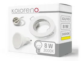 zestaw-oprawa-halogenowa-stala-biala-zarowka-led-8w-gu10-3000k