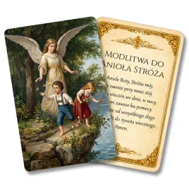 karta-modlitewna-pvc-aniol-stroz-z-dziecmi-nad-woda
