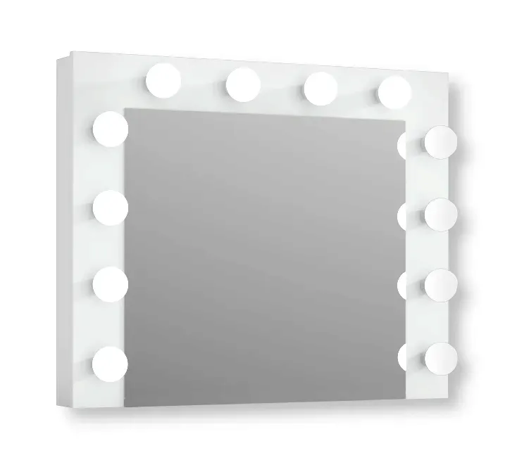 lustro-stelaz-12-led-biale