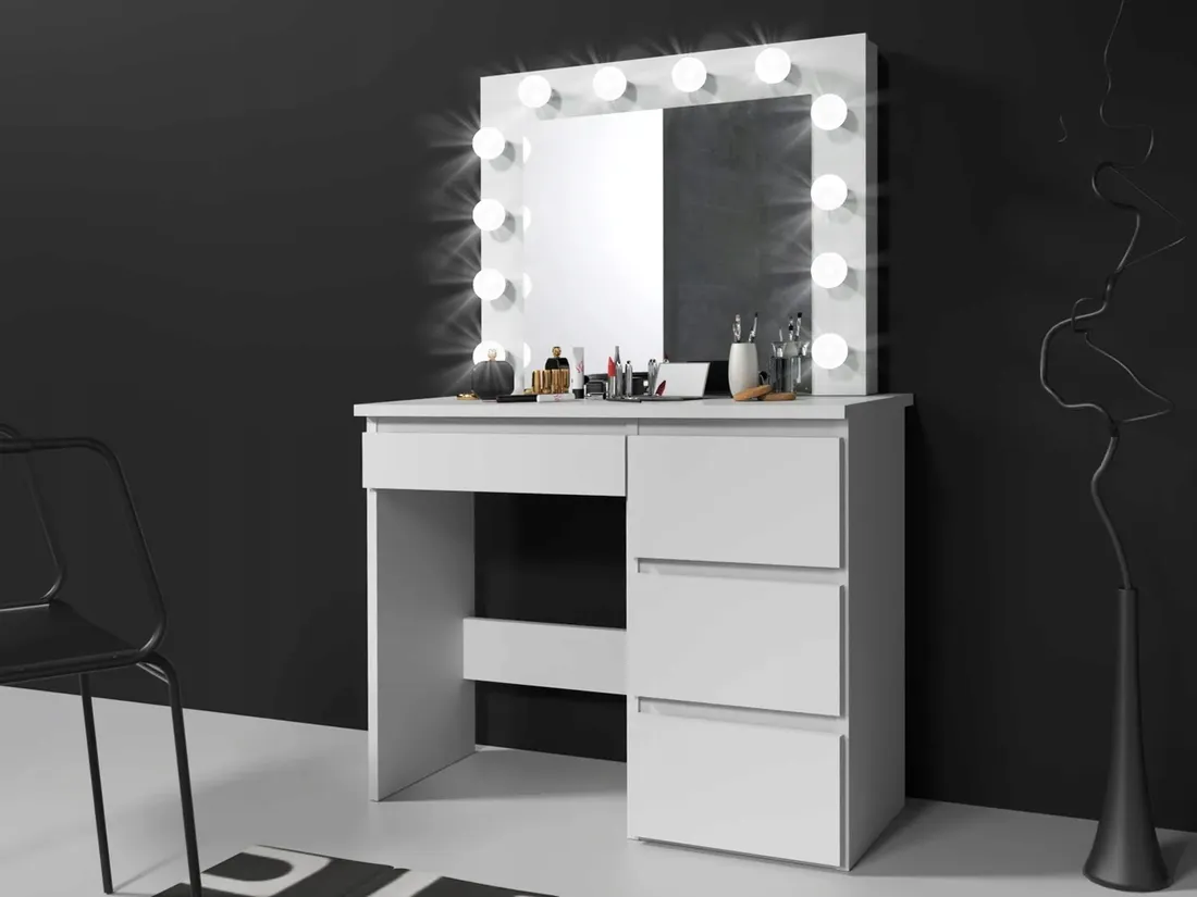lustro-stelaz-12-led-biale-stan-nowy