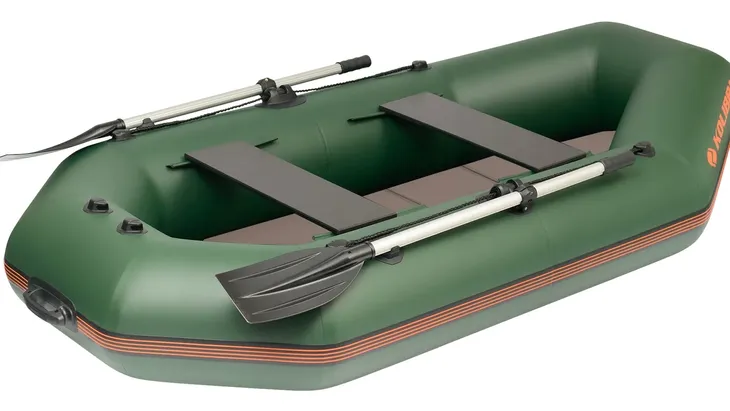 Ponton Kolibri K-260TL PP z pełną podłogą pawężą listwą odbojową zielony