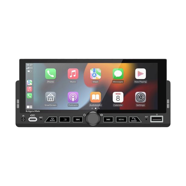 Radio samochodowe CarPlay Android Ato 6,9” USB 1DIN pilot