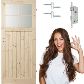 drzwi-drewniane-sosna-duo-loft-szpros-classic-lazienka-szklo-kornik-70-cm
