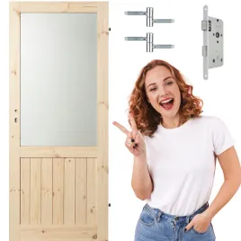 drzwi-drewniane-sosnowe-duo-loft-classic-pokojowe-szklo-kornik-90-cm