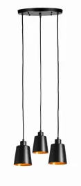 lampa-wiszaca-potrojna-plafon-czarno-zloty-stozek