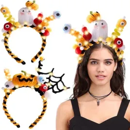 zestaw-diy-halloween-opaska-na-wlosy-pajak-dynia-duch-kreatywny-2-opaski