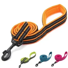 smycz-dla-psa-treningowa-miekka-odblaskowa-120cm-siatka-mesh-oddychajaca