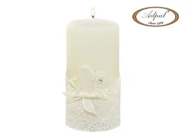 swieca-pienkowa-koronka-biala-serce-150-70mm