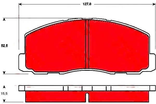 klocki-ham-mitsubishi-colt-przod-trw-grubosc-15-5-mm