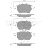 klocki-ham-prz-vw-passat-96-stan-nowy-producent-czesci-tomex