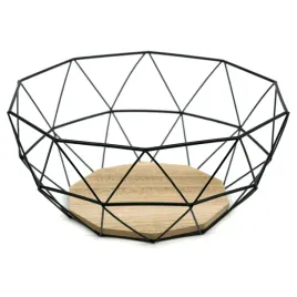 patera-metalowa-czarna-brazowa26cm-koszyk-na-owoce