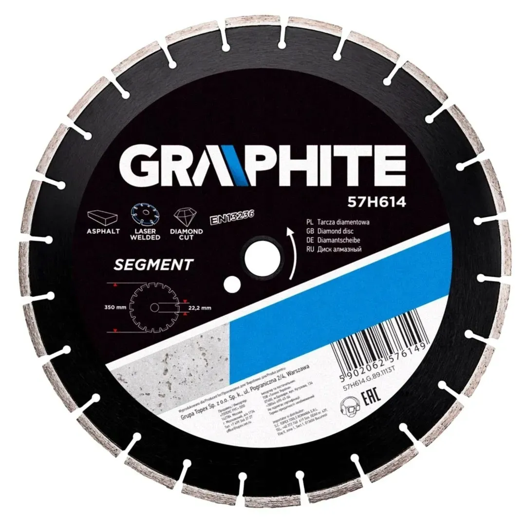 tarcza-350-x-25-4-mm-segmentowagraphite-57h614-stan-nowy