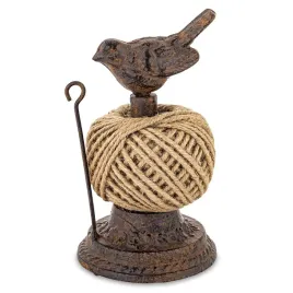 stojak-na-wloczke-welne-sznurek-kordonek-18cm-ptak-zeliwny-brazowy