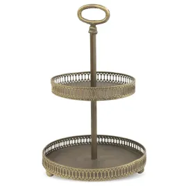 patera-brazowa-zlota-35cm-metalowa-2-poziomowa
