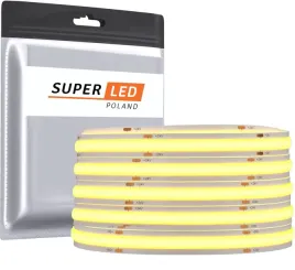 tasma-led-cob-12v-mocna-rolka-5-metrow-neon-pasek-linia-zimna-10w-m