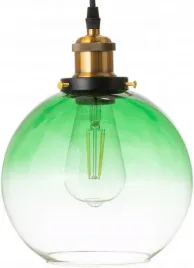 lampa-wiszaca-szklana-kula-ombre-zielona