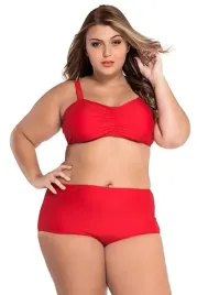 bikini-stroj-kapielowy-wysoki-stan-czerwony-44-2xl