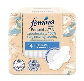 podpaski-femina-pure-ultra-normal-bawelna-14-szt
