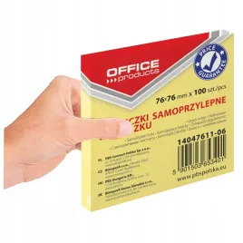 karteczki-samoprzylepne-office-products-76x76-mm-100-kartek-zolte