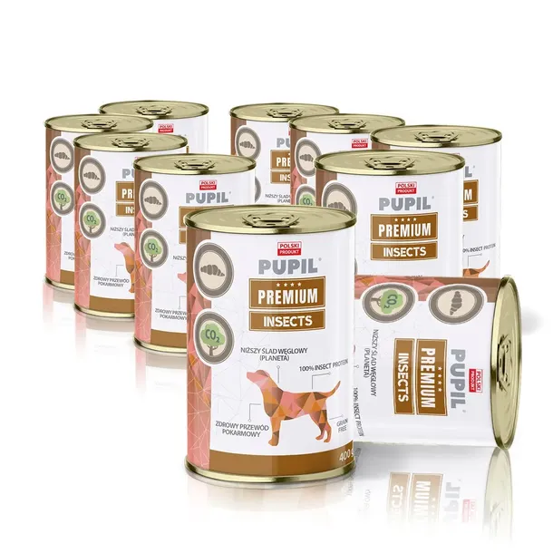 Karma mokra dla psa PUPIL Premium INSECTS 10x400g
