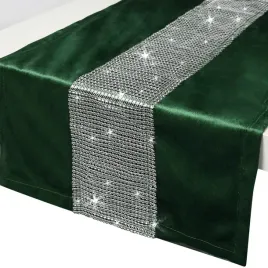 bieznik-serweta-glamour-z-cyrkoniami-obrus-40x140-butelkowa-zielen