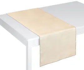 bieznik-z-tkaniny-bezowo-zloty-gladki-40x160-cm-blyszczacy
