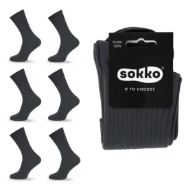 6xsokko-skarpety-damskie-dlugie-stalowe-bezuciskowe