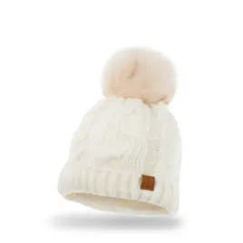 nandy-czapka-z-pomponem-warkocz-ciepla-dziecieca