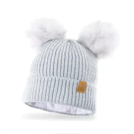 nandy-czapka-dwa-pompony-gruba-polar-dziecieca