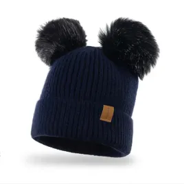 nandy-czapka-dwa-pompony-gruba-polar-dziecieca