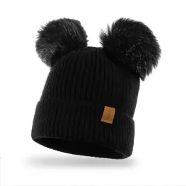 nandy-czapka-dwa-pompony-gruba-polar-dziecieca