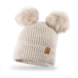 nandy-czapka-dwa-pompony-gruba-polar-dziecieca