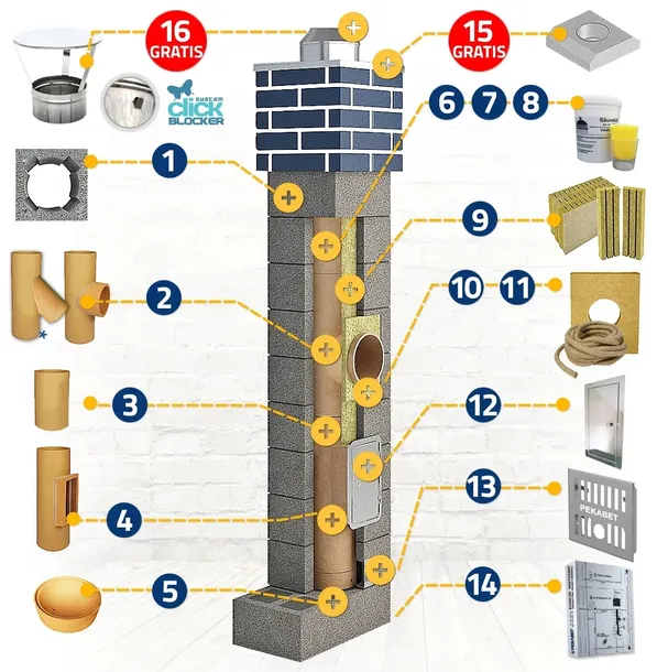 kominy-ceramiczne-system-komin-9m-fi-200-d-stan-nowy
