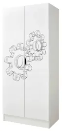 szafa-dwudrzwiowa-dla-dzieci-roma-70x425x1615-cm-z-nadrukiem-machinery