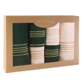 recznik-d-bawelna-100percent-tiwano-krem-zielen-butelkowa-p-2x30x50-2x50x90-2