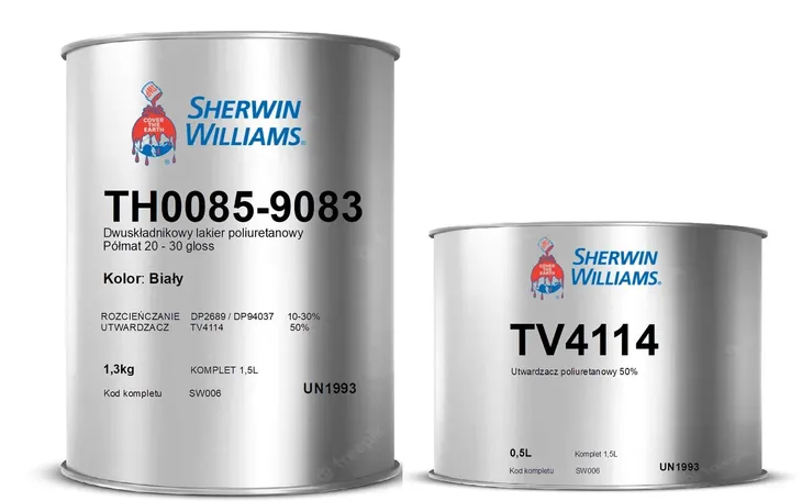 SW TH0085-9083 Lakier POLIURETANOWY Biały 1,8 kg