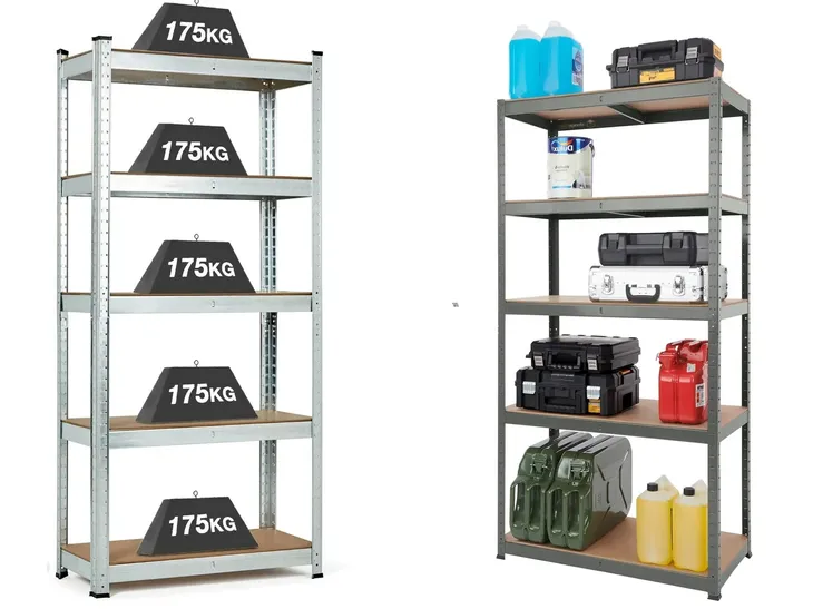 Regał Warsztatowy Magazynowy 180x90x40 5P 875KG Garażowy Metalowy Półki