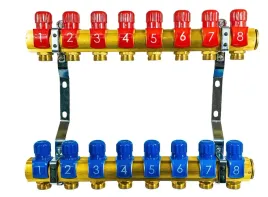 komplet-rozdzielacza-8-obwodowy-z-zaworami-do-wody-ogrzewania-grzejnikow