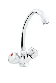 standard-bateria-zlewozmywakowa-stojaca-hydroland-chrom-dwuuchwytowa-pokret