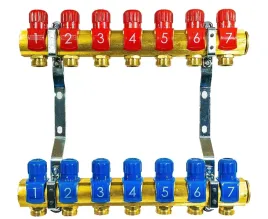 komplet-rozdzielacza-7-obwodowy-z-zaworami-do-wody-ogrzewania-grzejnikow