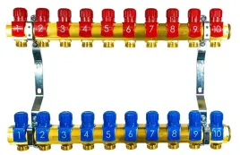 komplet-rozdzielacza-10-obwodowy-z-zaworami-do-wody-ogrzewania-grzejnikow