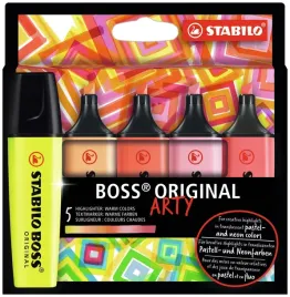 zakreslacze-stabilo-boss-arty-5-szt-cieple-kolory