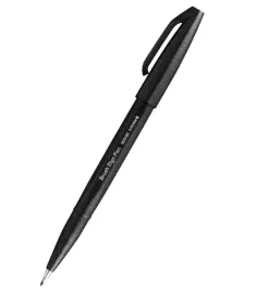 pisak-pedzelkowy-pentel-ses15c-czarny-kaligrafia