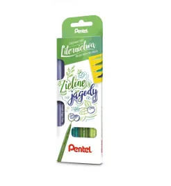 zestaw-pisakow-do-kaligrafii-pentel-zielone-jagody