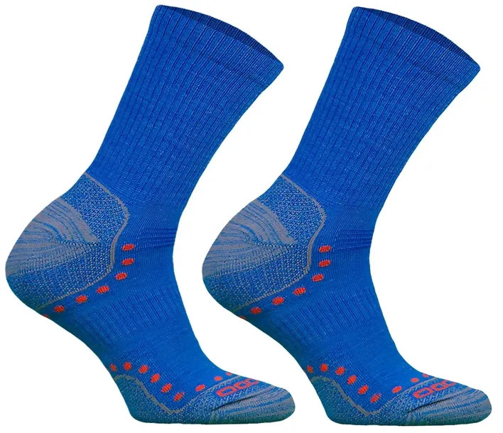 Skarpety TREKKINGOWE STAL LIGHT HIKER wełna ALPAKA MERINO 39-42 niebieskie