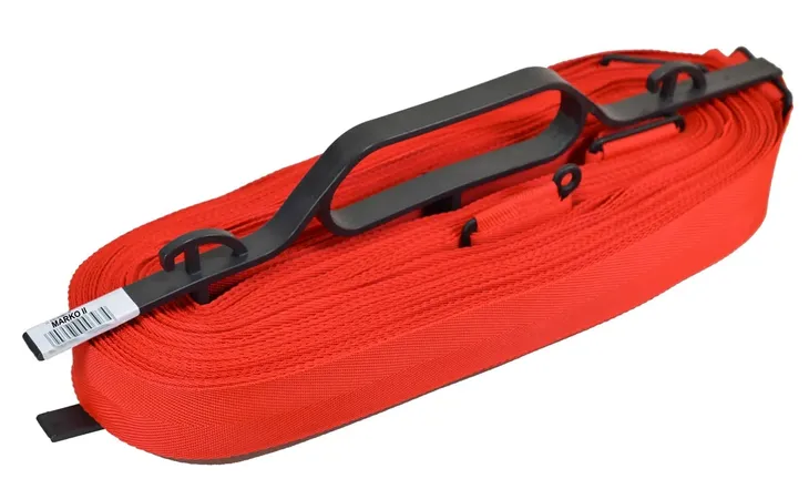 LINIE do SIATKÓWKI PLAŻOWEJ 16x8 REGULACJA - DOBRE, szerokość 4cm, czerwone