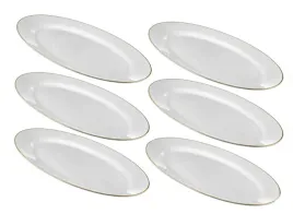 polmiski-owalne-biale-szklane-gladkie-ze-zlota-obwodka-30x23cm-kpl-6